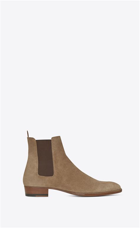 ysl wyatt chelsea suit|Shop Saint Laurent Wyatt Suede Chelsea Boots .